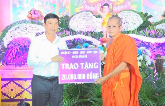 Ban trị sự Giáo hội Phật giáo Việt Nam huyện Trần Đề tổ chức Đại lễ Phật đản, Phật lịch  